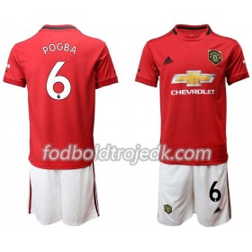 Manchester United Pogba 6 Børn Hjemme 2019/20 - Fodboldtrøjer(S/S)